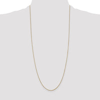 14k .9mm D/C Round Open Link Cable Chain