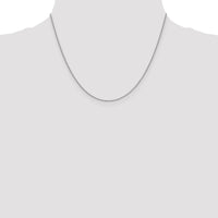 14k White Gold 1.4mm Forzantine Cable Chain