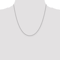 14k White Gold 1.4mm Forzantine Cable Chain