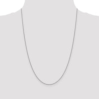 14k White Gold 1.4mm Forzantine Cable Chain
