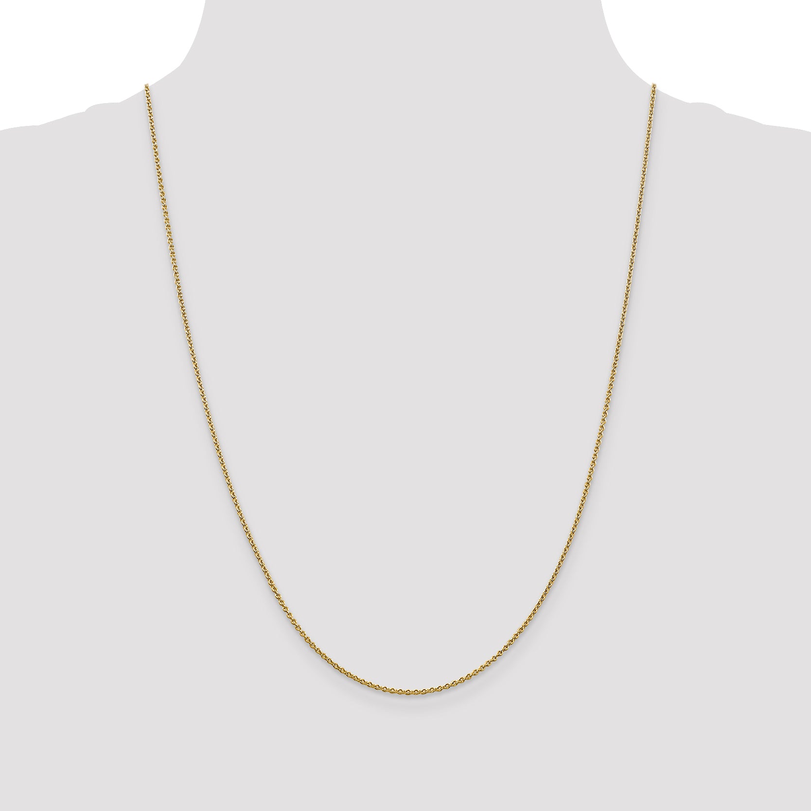 14k 1.4mm Forzantine Cable Chain