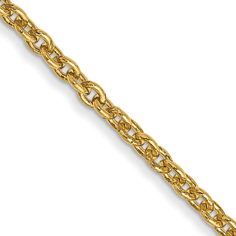 14k 1.4mm Forzantine Cable Chain