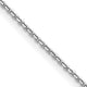14k White Gold 1.2mm D/C Cable Chain