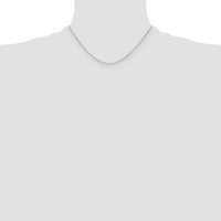 14k White Gold 1.2mm D/C Cable Chain