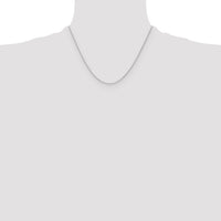 14k White Gold 1.2mm D/C Cable Chain