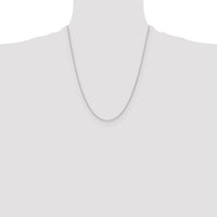 14k White Gold 1.2mm D/C Cable Chain