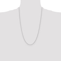 14k White Gold 1.2mm D/C Cable Chain