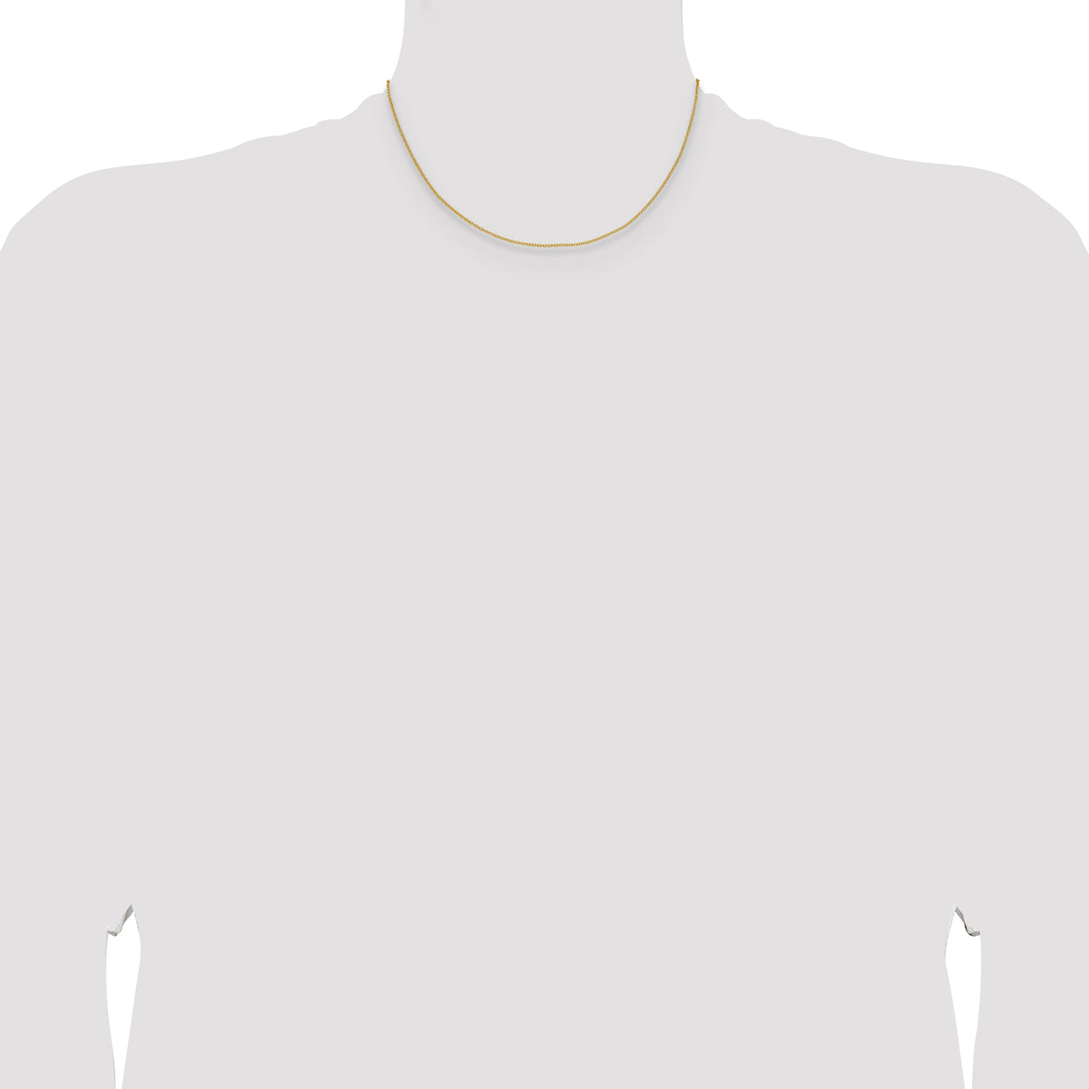 14k 1.5mm Cable Chain