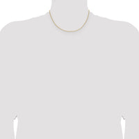 14k 1.5mm Cable Chain