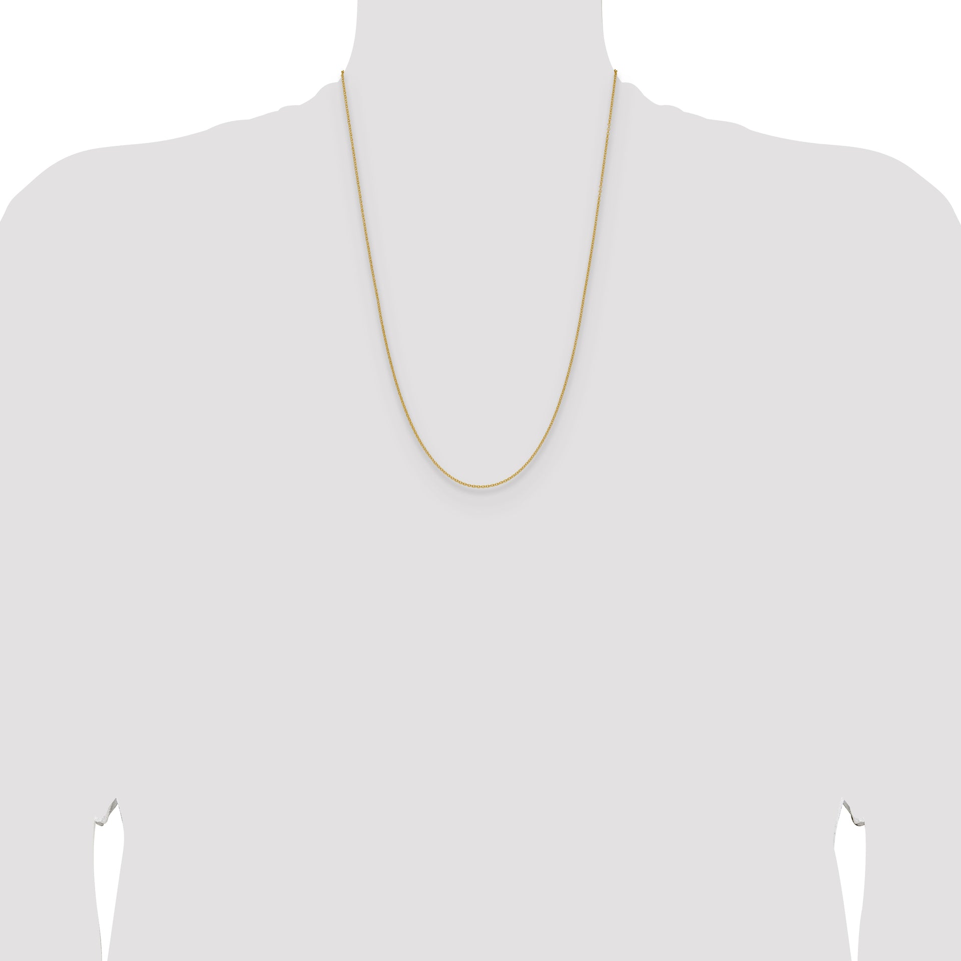 14k 1.5mm Cable Chain