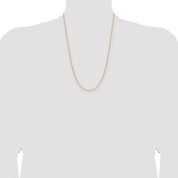 14k 1.5mm Cable Chain