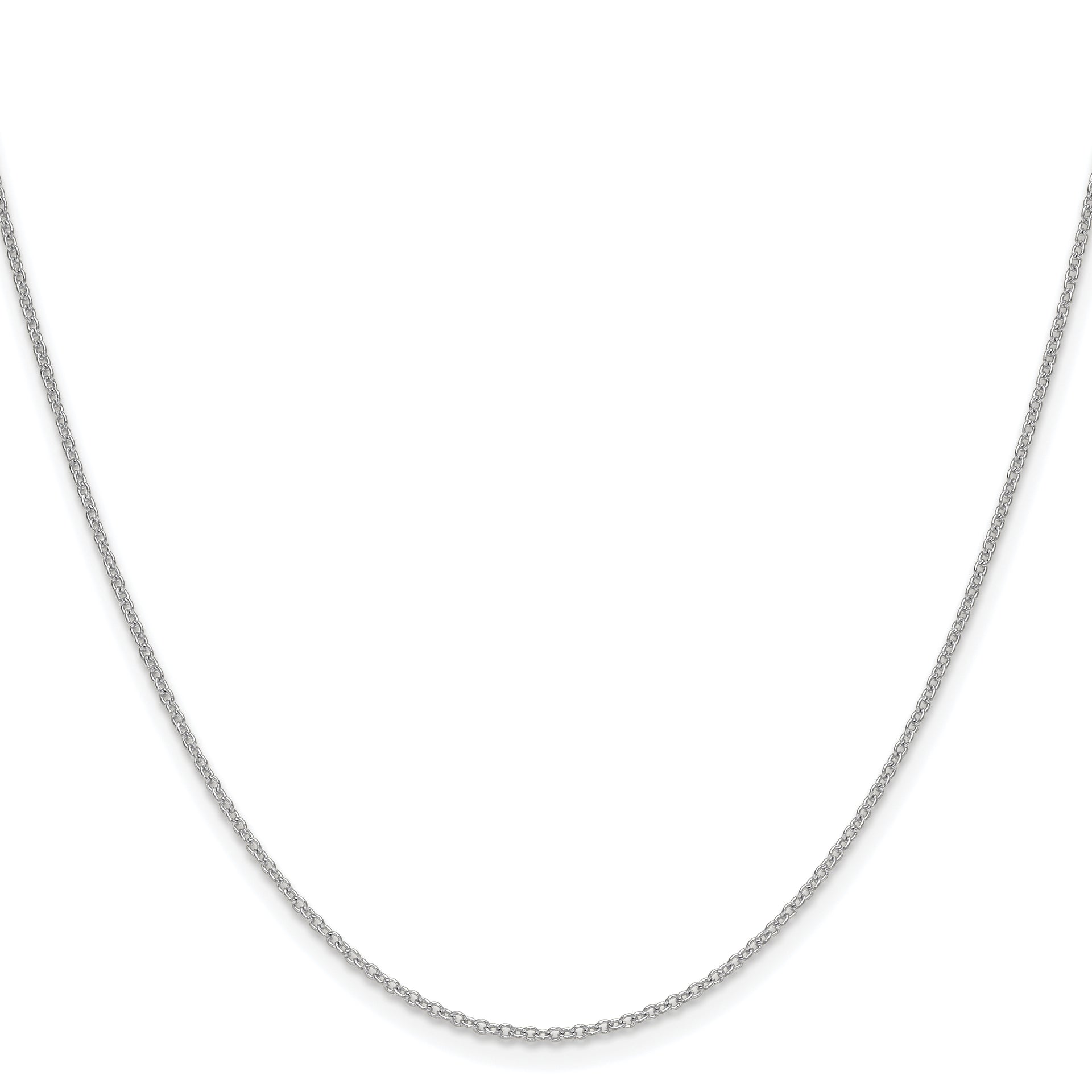 14k White Gold 1.5mm Cable Chain