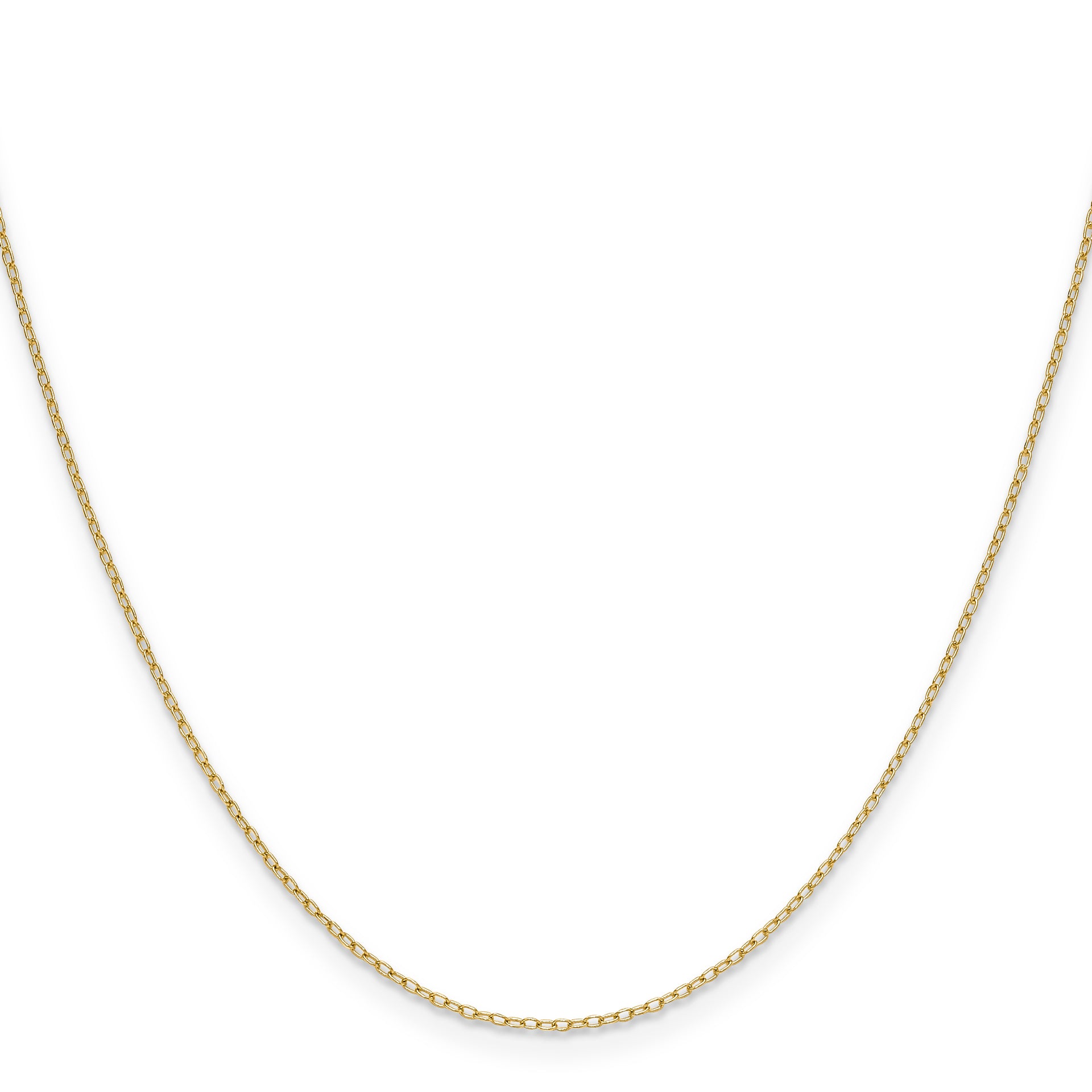 14k .8mm Forzantine Cable Chain