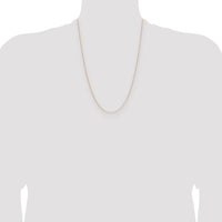 14k .8mm Forzantine Cable Chain