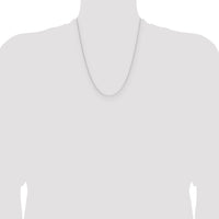 14k White Gold .8mm Forzantine Cable Chain