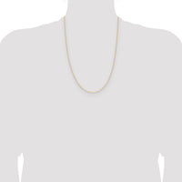 14k .8mm D/C Forzantine Cable Chain