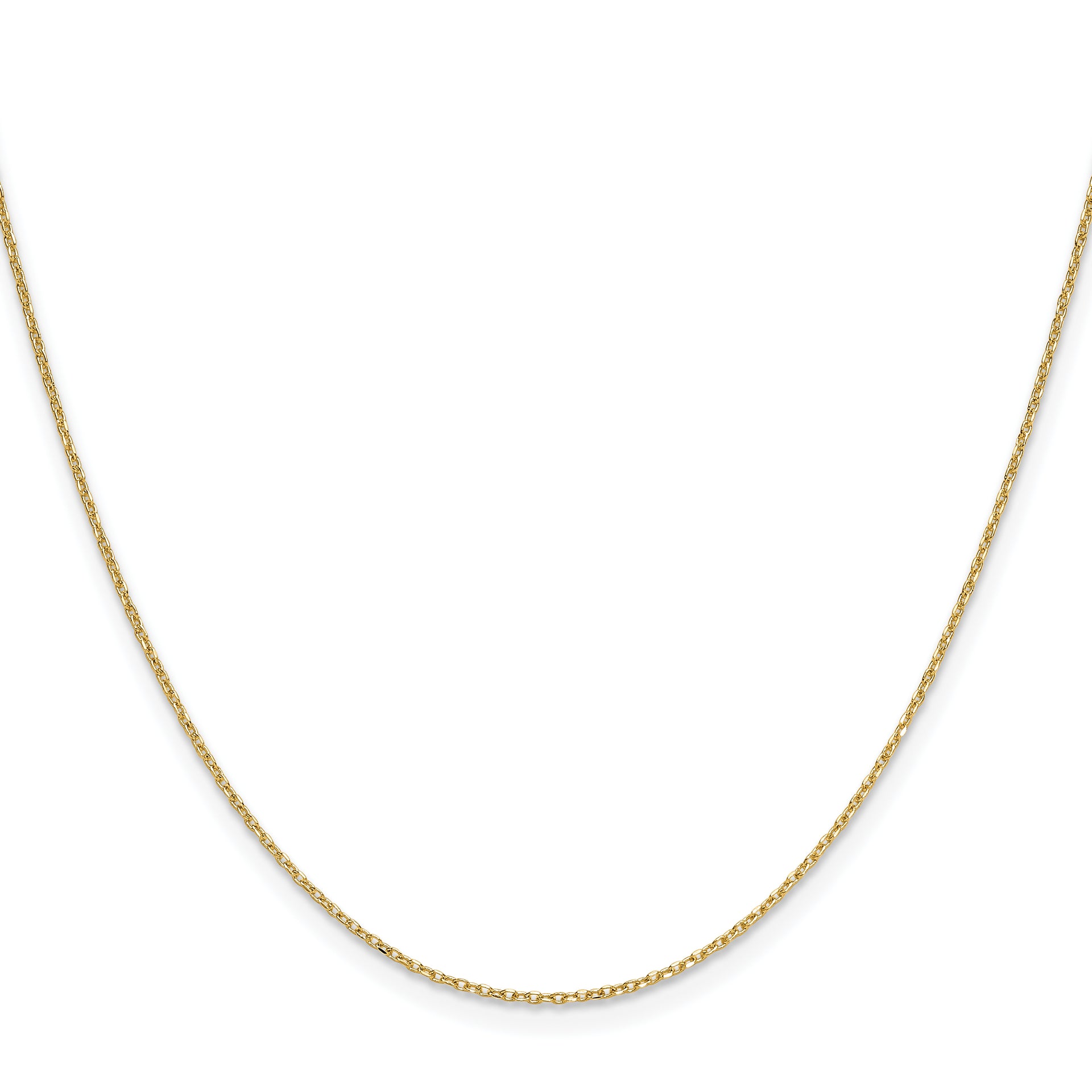 14k 1.0mm D/C Forzantine Cable Chain