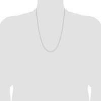 14k White Gold 1.0mm D/C Forzantine Cable Chain