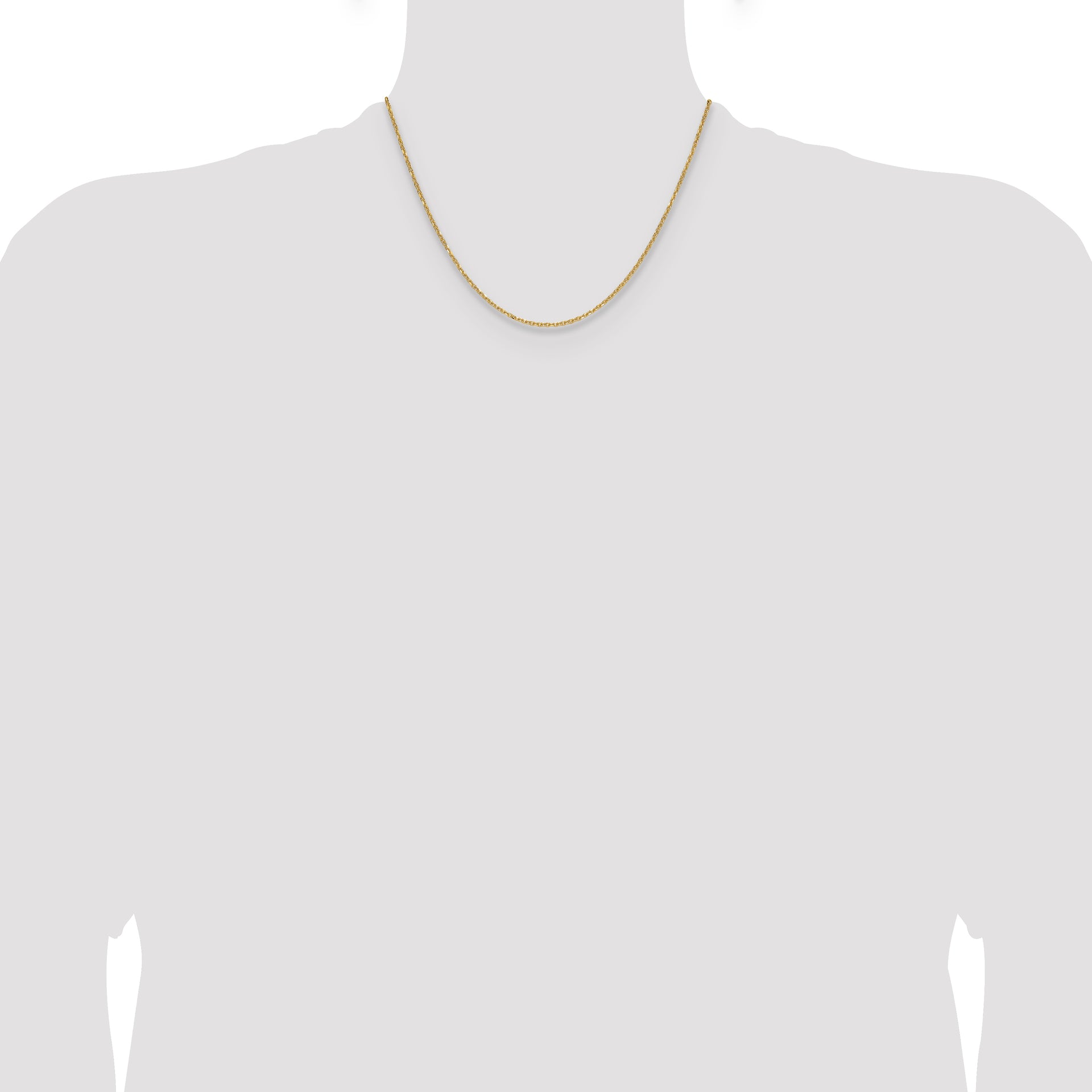 14k 1.4mm D/C Forzantine Cable Chain