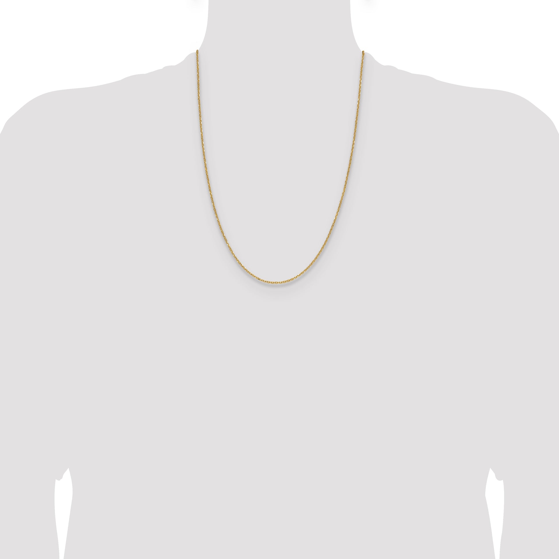 14k 1.4mm D/C Forzantine Cable Chain