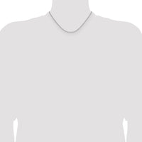 14k White Gold 2.1mm Solid Beveled Paperclip Chain