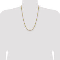 14k 3.25mm D/C French Link Chain