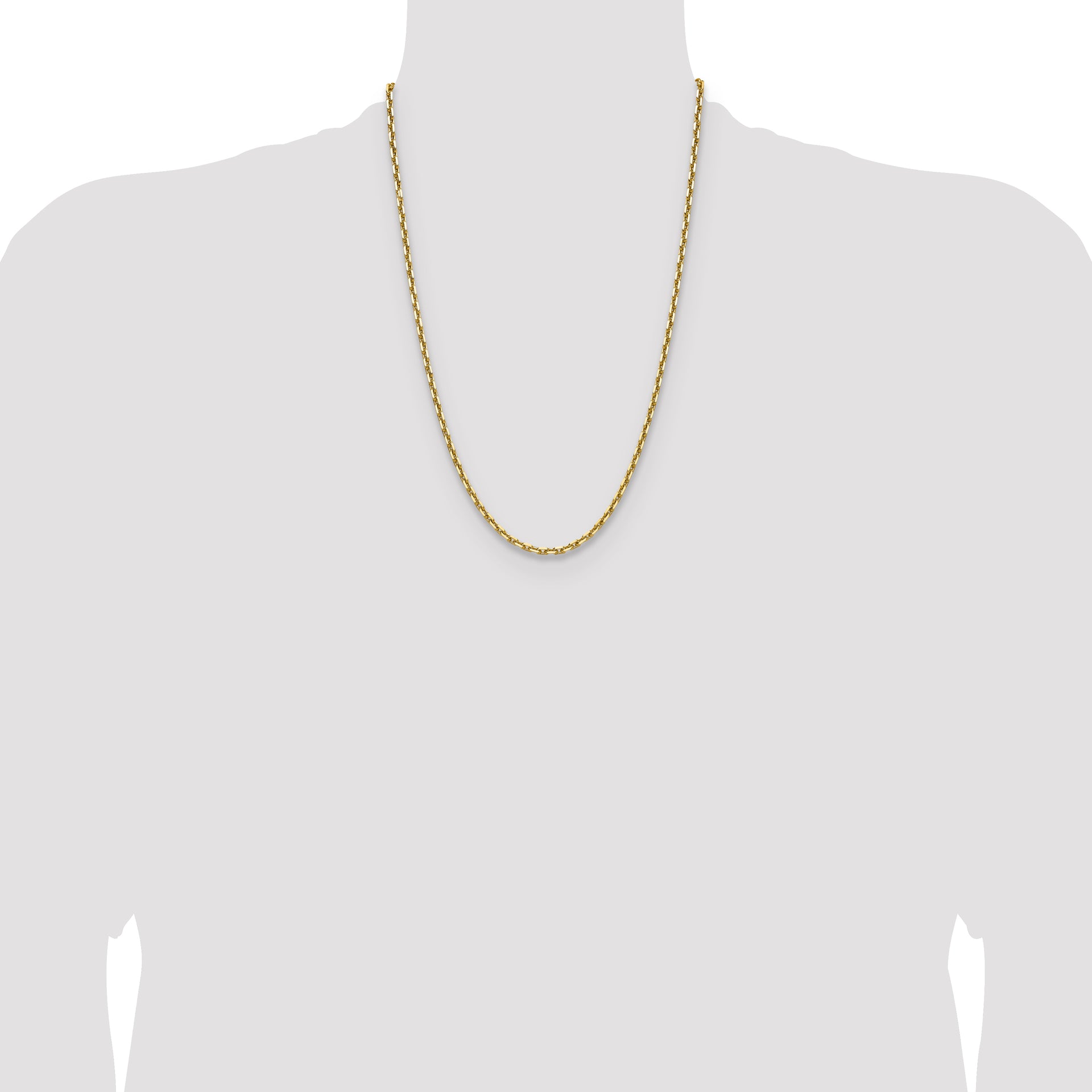 14k 3.90mm D/C French Link Chain