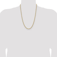 14k 3.90mm D/C French Link Chain