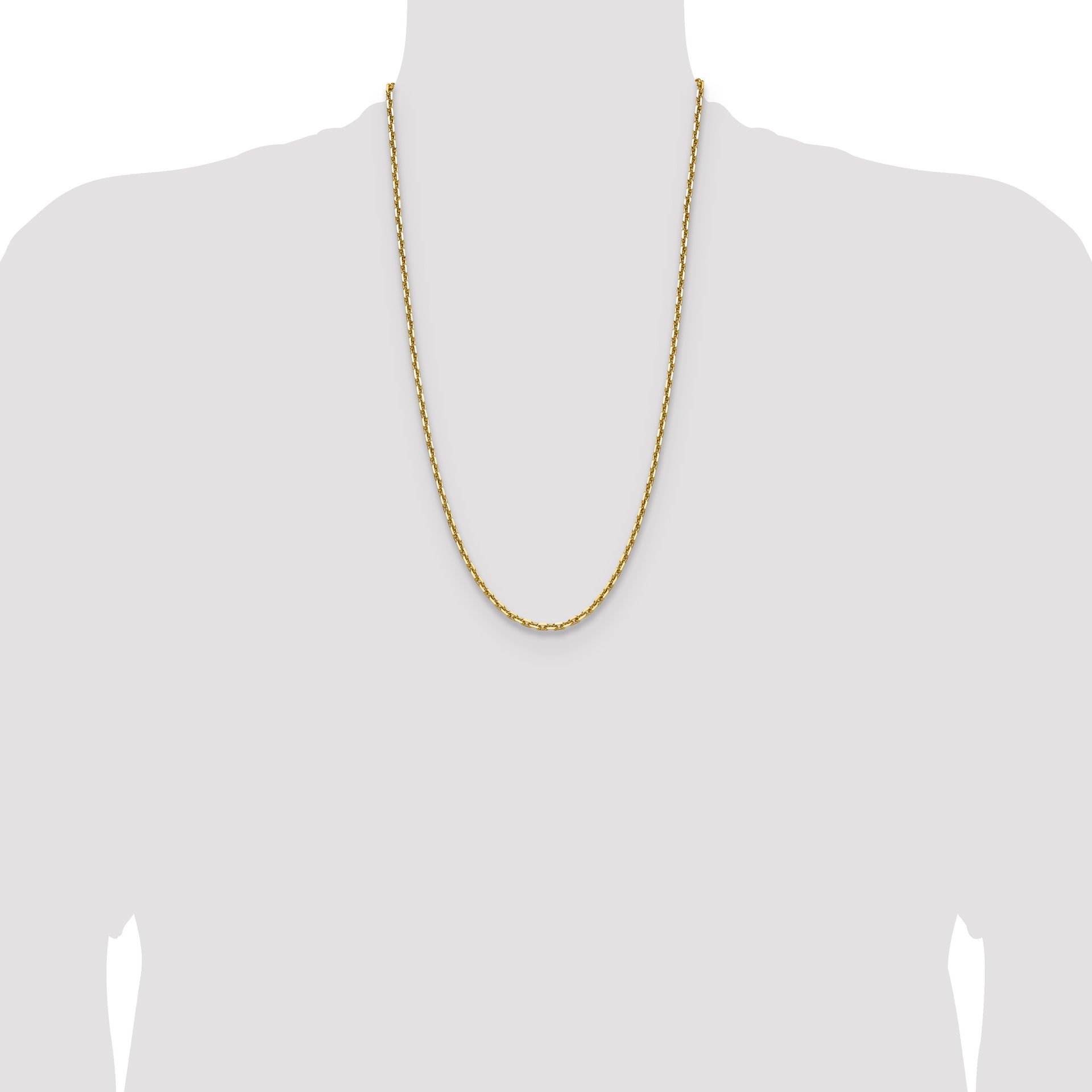 14k 3.90mm D/C French Link Chain