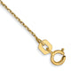 14k .8mm D/C Cable with Spring Ring Clasp Chain Anklet