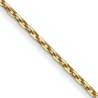 14k .8mm D/C Cable with Spring Ring Clasp Chain