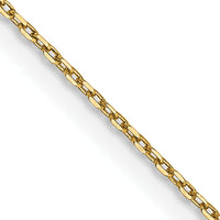 14k .8mm D/C Cable with Lobster Clasp Chain