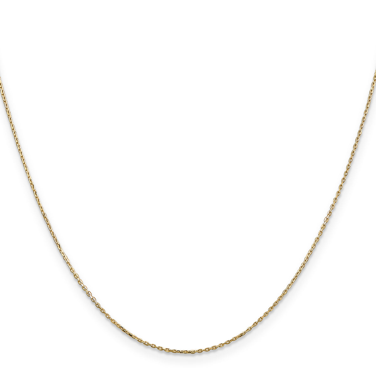 14k .8mm D/C Cable with Lobster Clasp Chain