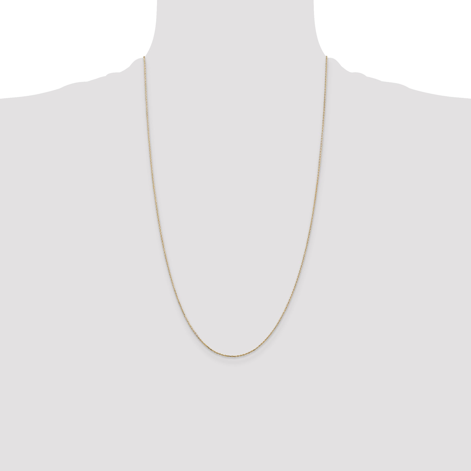 14k .8mm D/C Cable with Lobster Clasp Chain