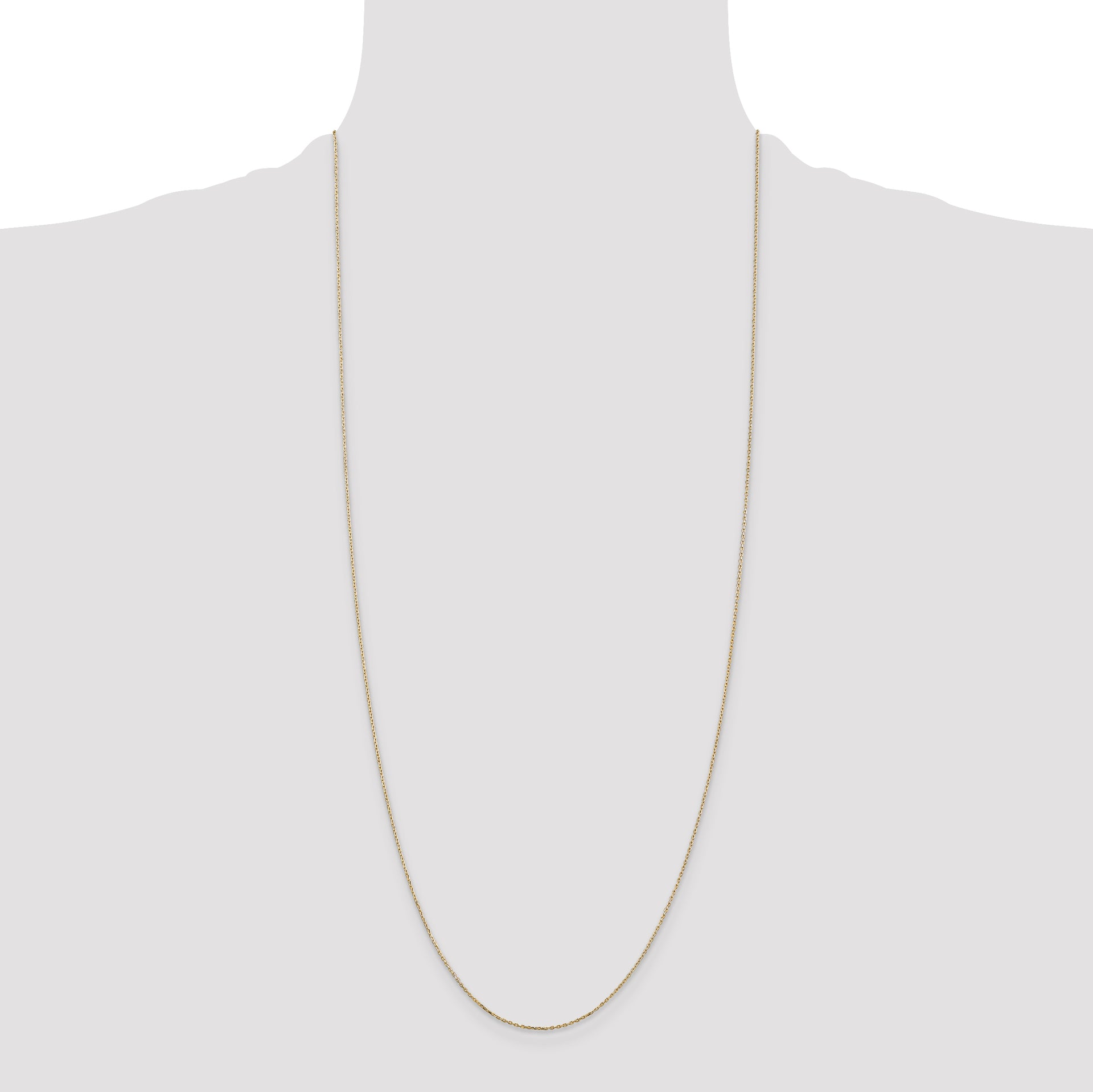 14k .8mm D/C Cable with Lobster Clasp Chain