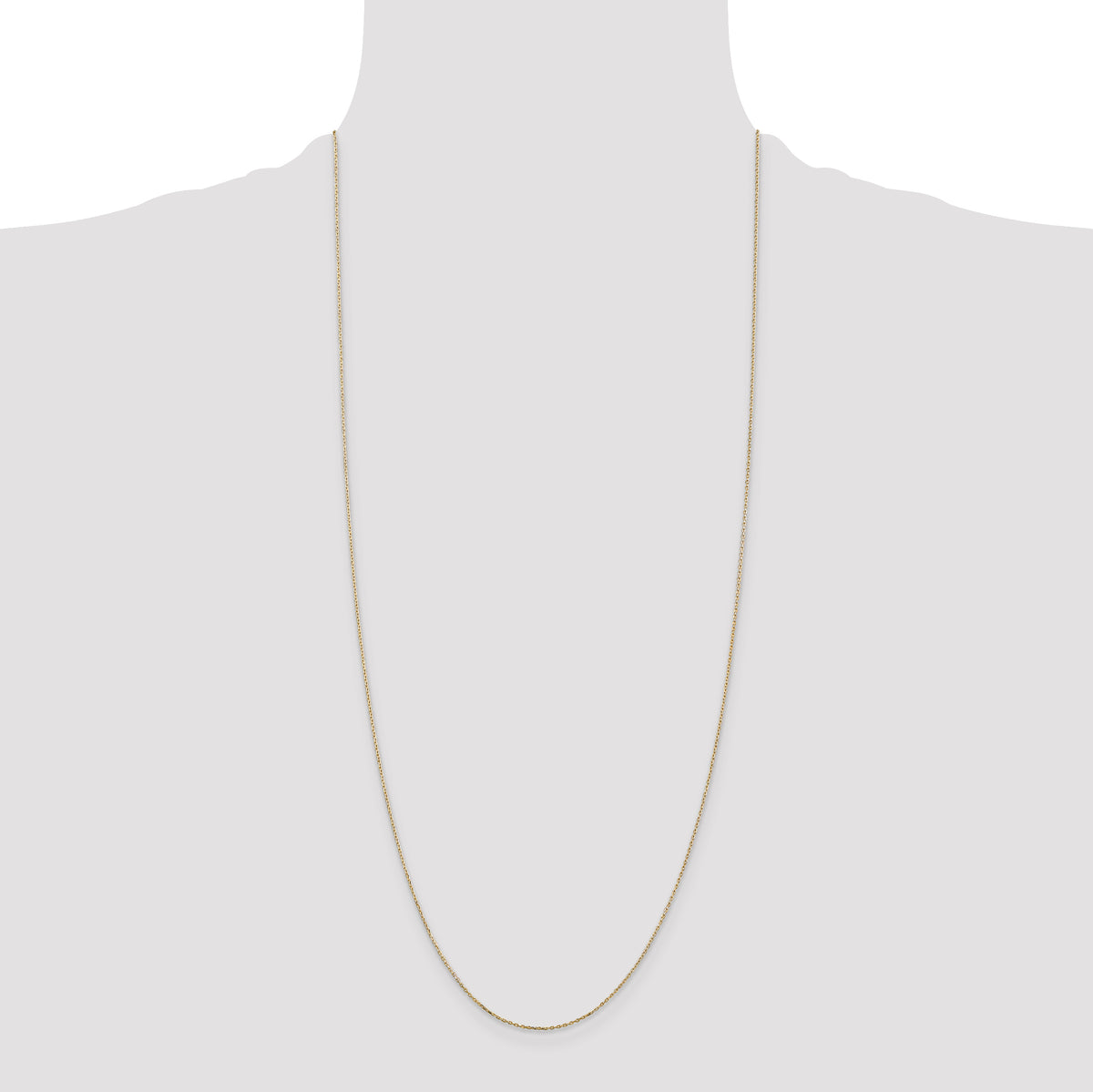 14k .8mm D/C Cable with Lobster Clasp Chain
