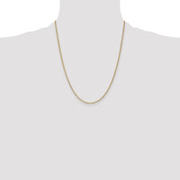 14k 1.5mm Lightweight Flat Anchor Link Pendant Chain