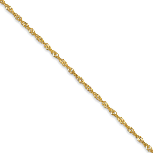 14k 1.4mm Singapore Chain (100 inch Spool)