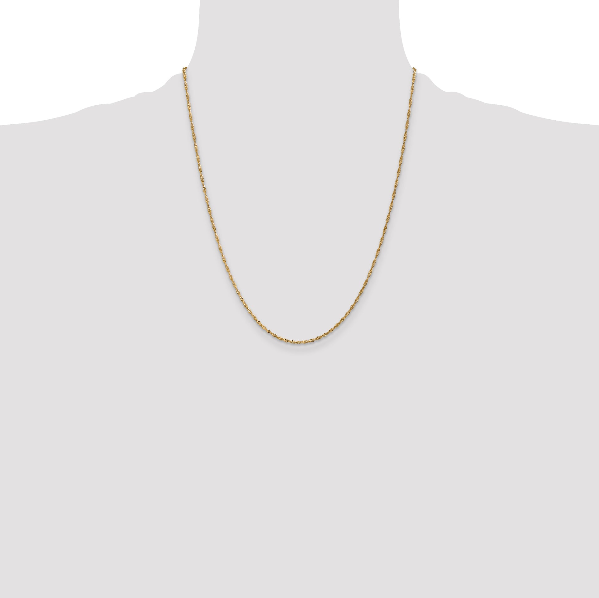 14k 1.4mm Singapore Chain