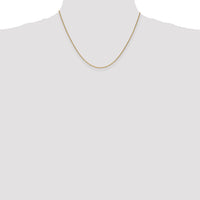 14k 1mm Round Open Link Cable Chain