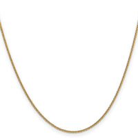 14k 1.4mm Round Open Link Cable Chain