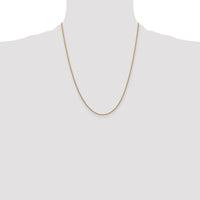 14k 1.4mm Round Open Link Cable Chain