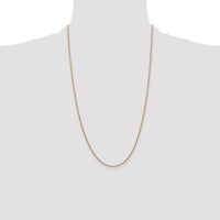 14k 1.4mm Round Open Link Cable Chain