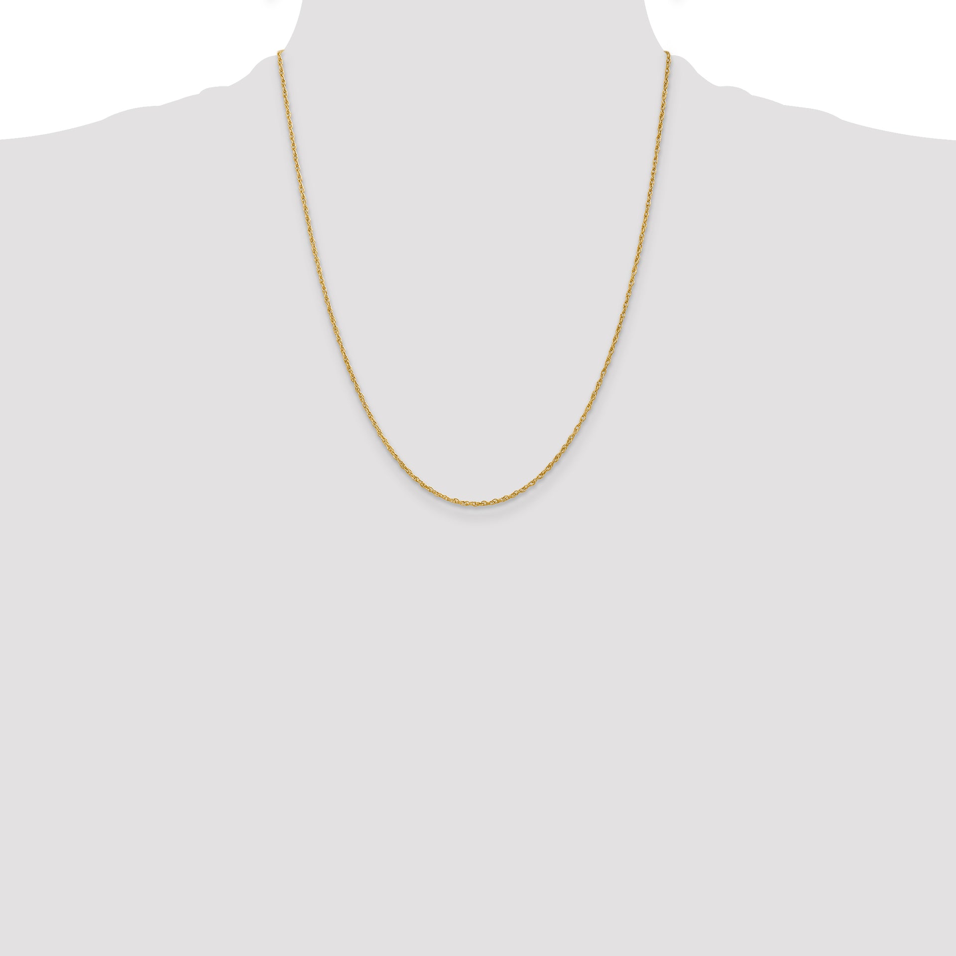 14k 1.3mm Heavy-Baby Rope Chain