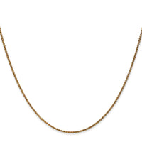 14k 1.25mm D/C Spiga Chain