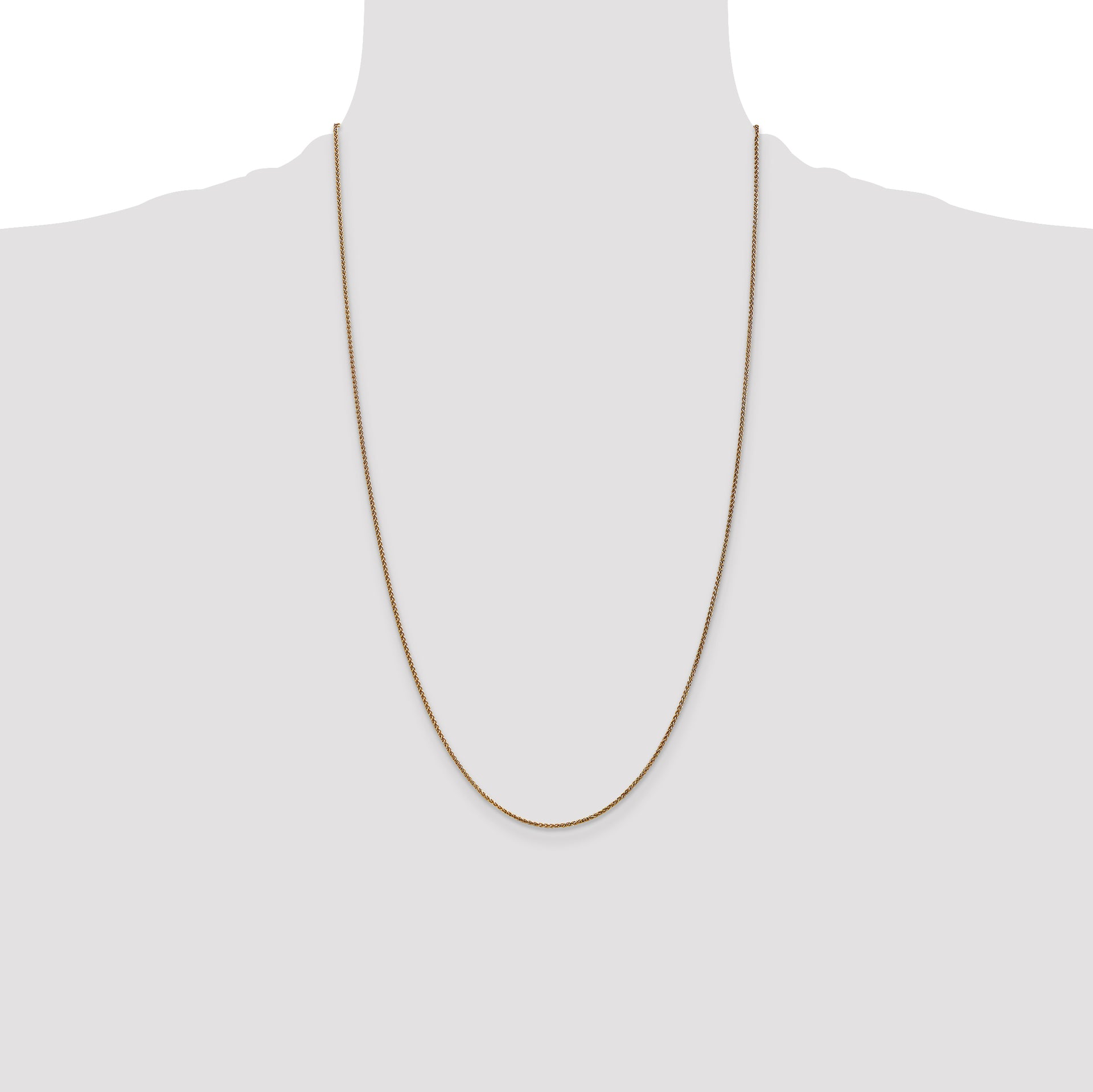 14k 1.25mm D/C Spiga Chain