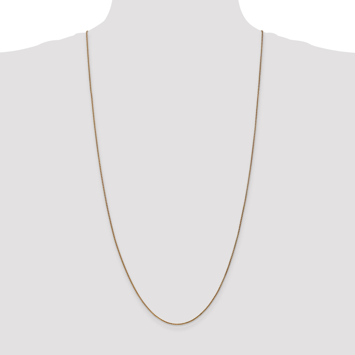 14k 1.25mm D/C Spiga Chain