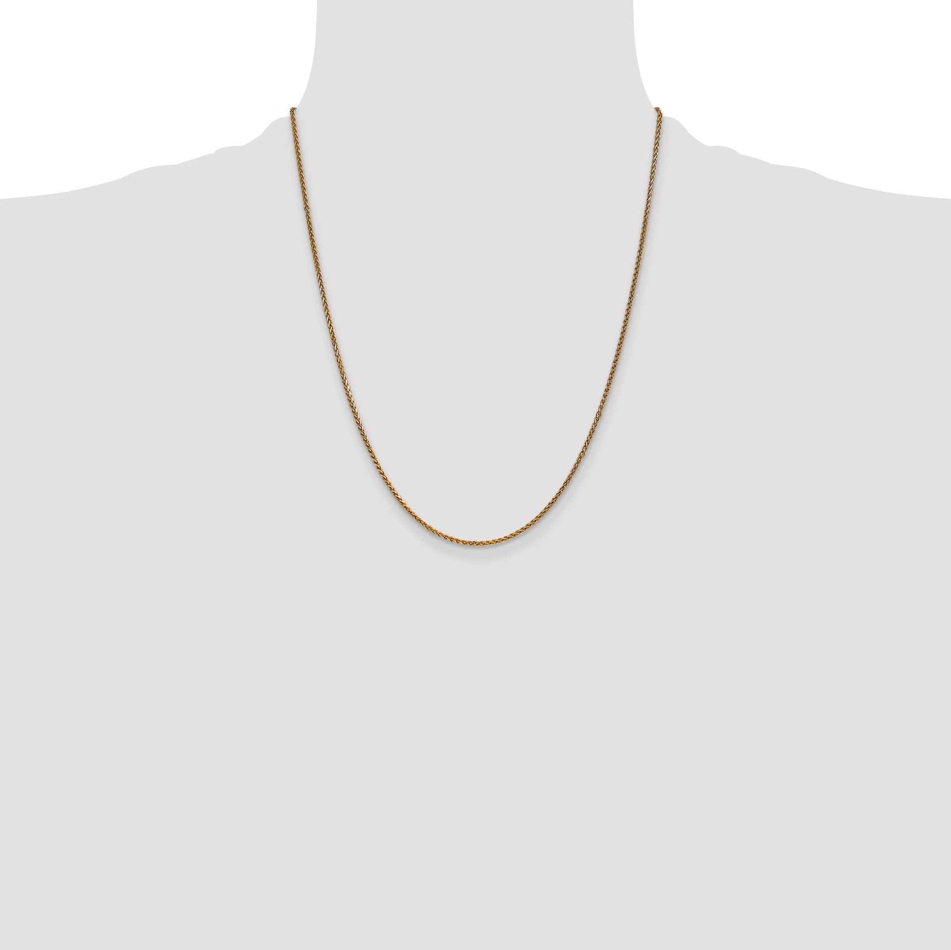 14k 1.7mm D/C Spiga Chain