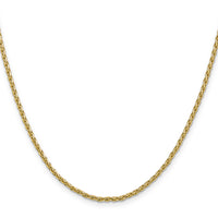 14k 2.25mm Parisian Wheat Chain