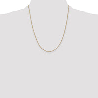 14k 1.25mm Flat Figaro Pendant Chain